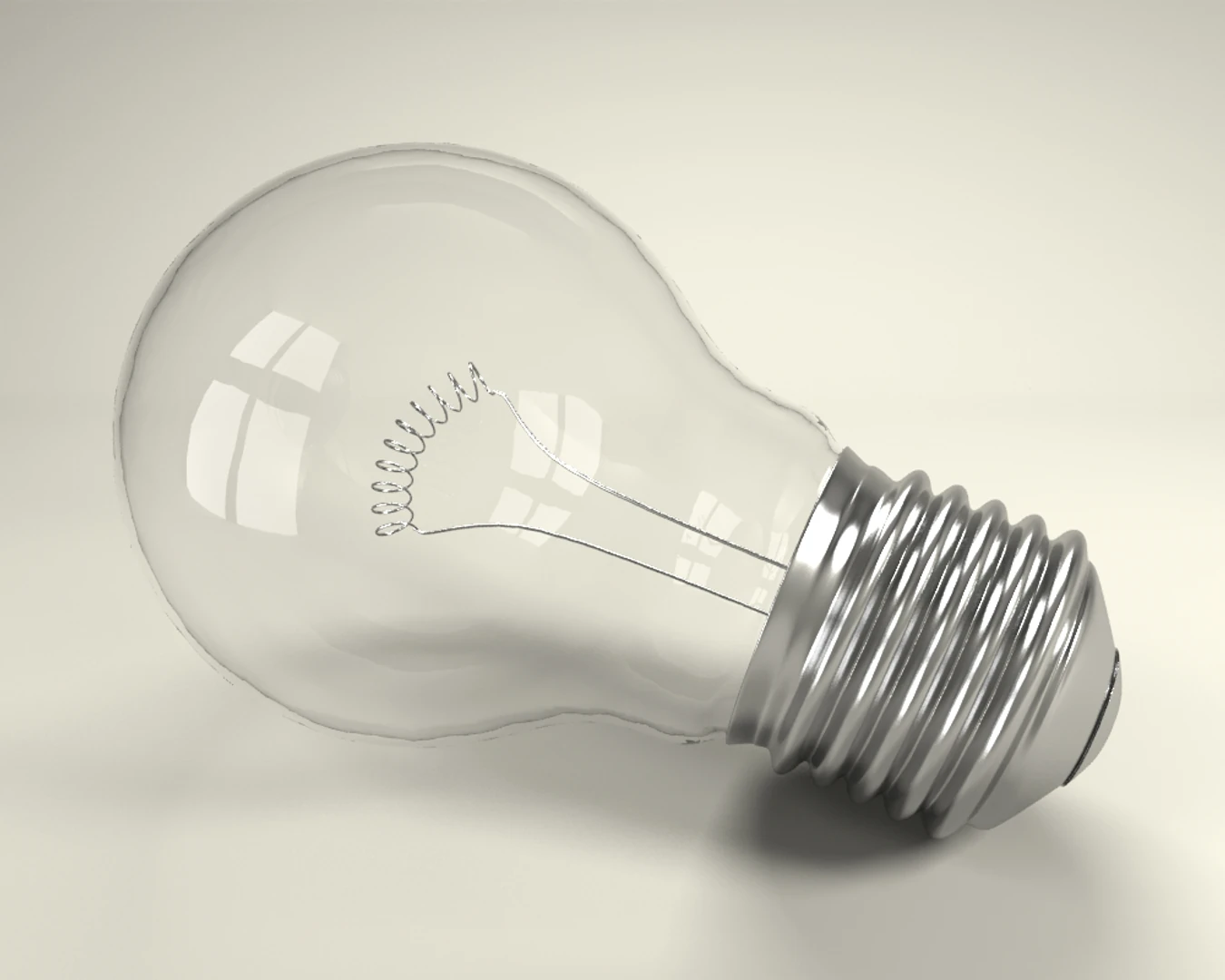 Incandescent Glass Light Bulb 3D Model by Leo Blanchette