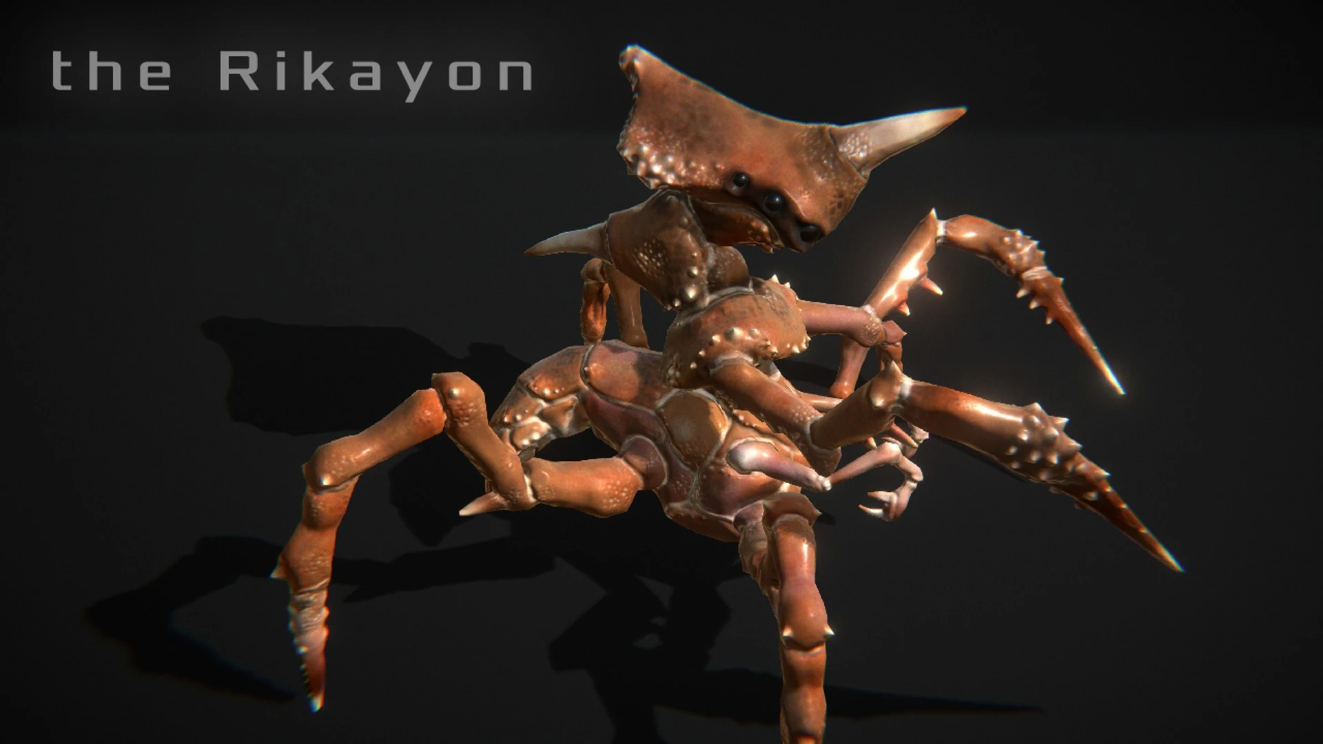 Insectoid Crab Monster The Rikayon 3D Model by Leo Blanchette