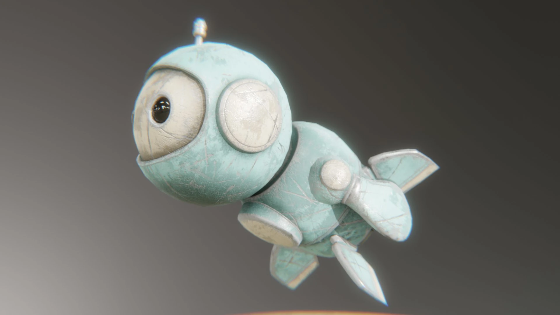 Retrobot Kitchen Appliance Version animation ready pose showing rigged limbs