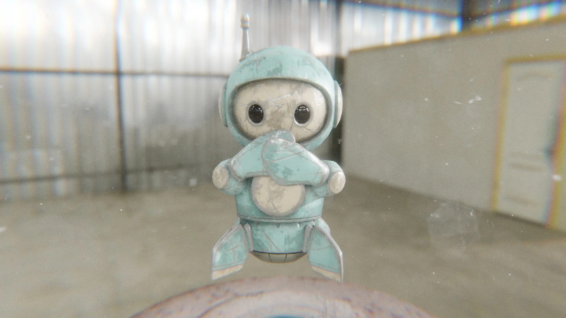 Retrobot Kitchen Appliance Version giggle animation frame showing expressive rigging