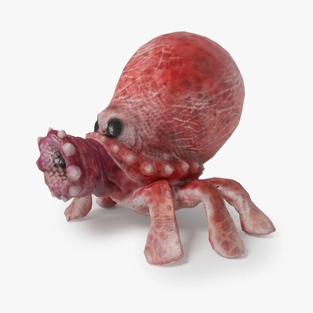 Roctopos 3D model by Leo Blanchette — a rigged and animated octopus creature with a rock-shooting ability