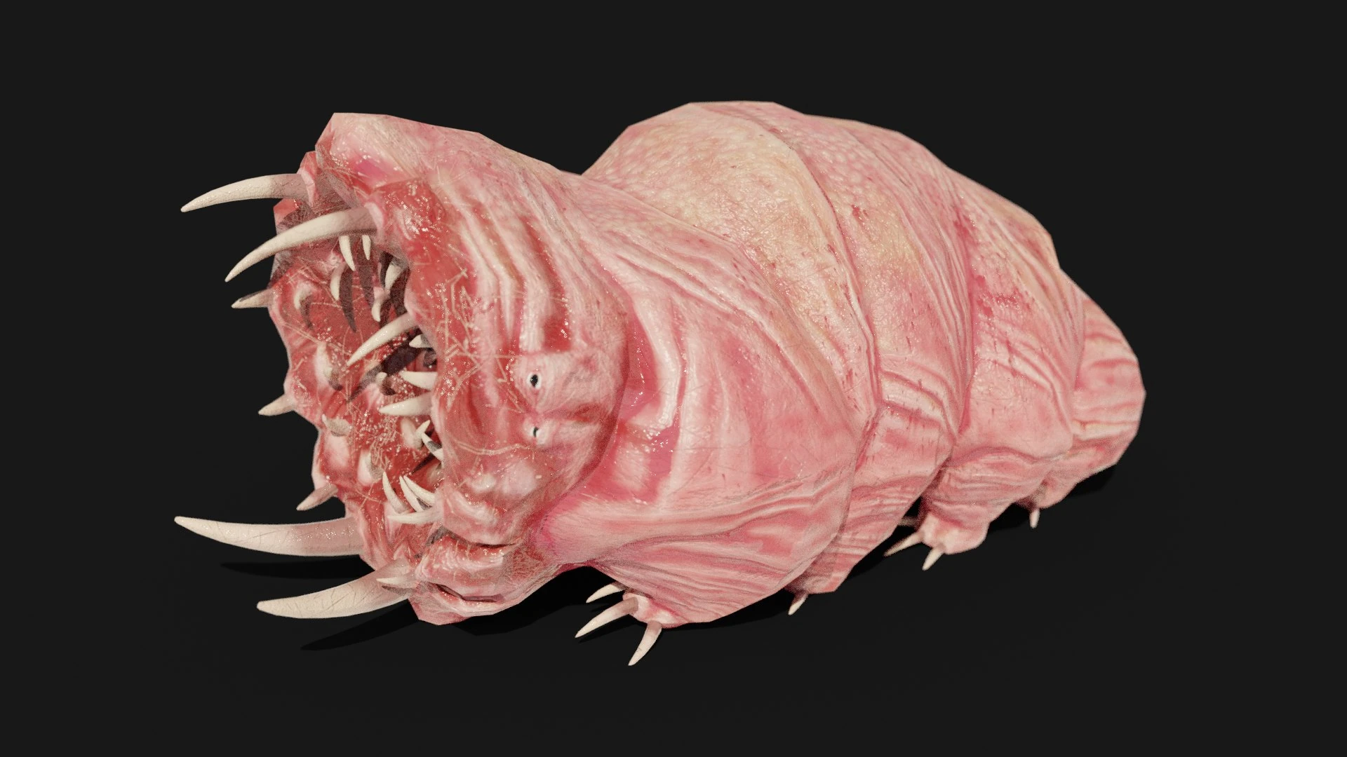 Waterbear Monster Top Perspective – Bioluminescent Effect Across Moss Variant