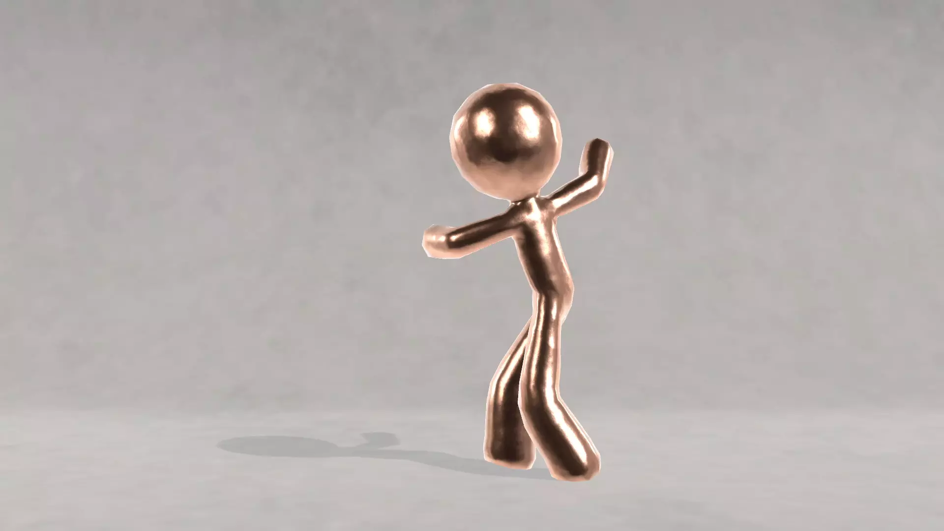 Gold Man Dancing