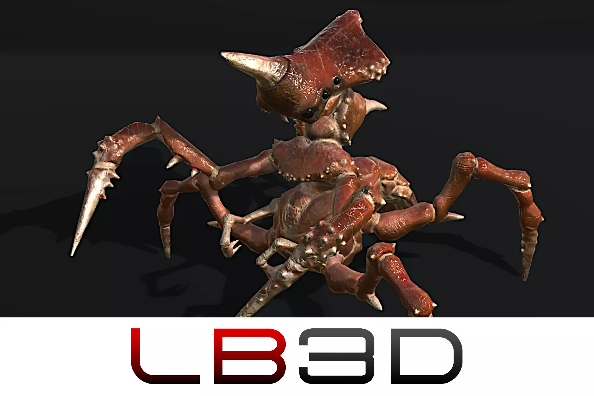 Insectoid Crab Monster 3D Model for Unity