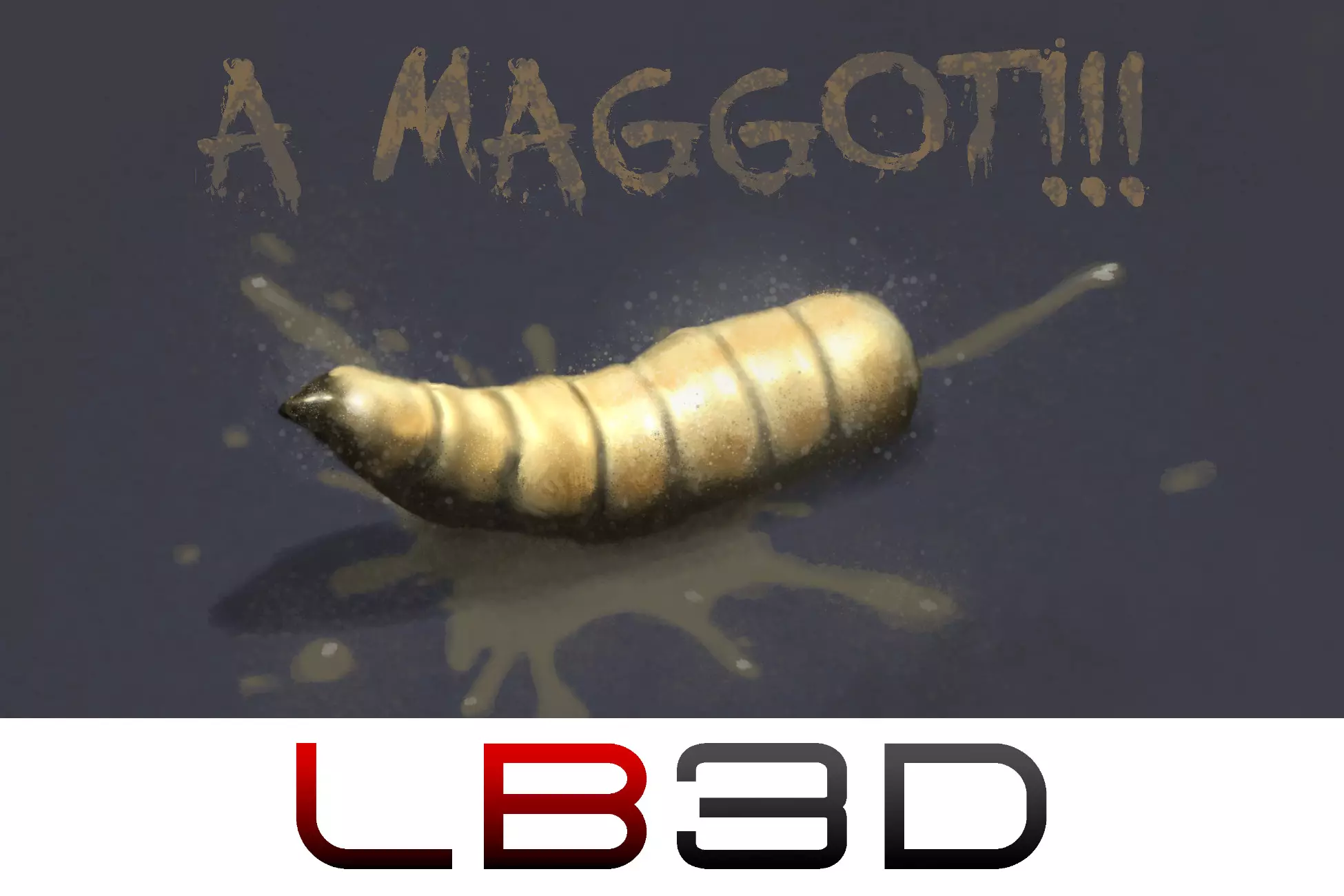 Animated Simple Maggot Larva Unity Asset