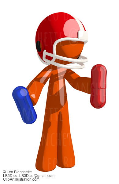 Football Player Orange Man Steroids Or Personal Enhancements #16367