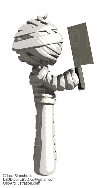 Mummy Or Personal Injury Concept Solute With Cleaver #16288