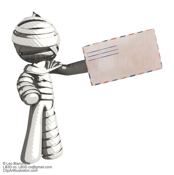 Mummy Or Personal Injury Concept Handing An Envelope To Someone #16299