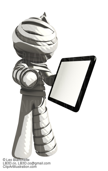 Mummy Or Personal Injury Concept Showing Computer Tablet #16330