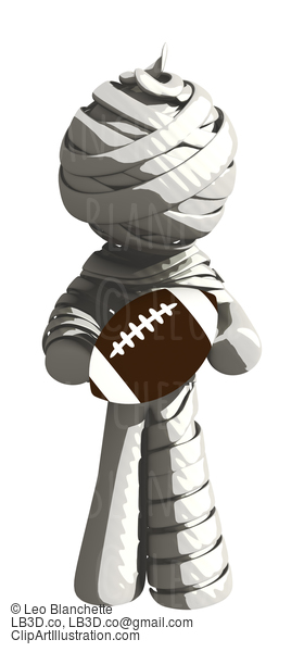 Mummy Or Personal Injury Concept Holding A Football #16332