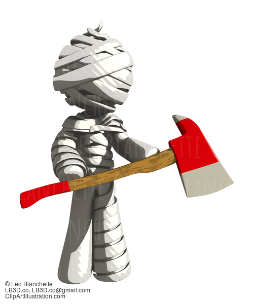 Mummy Or Personal Injury Concept Ax Murderer #16344