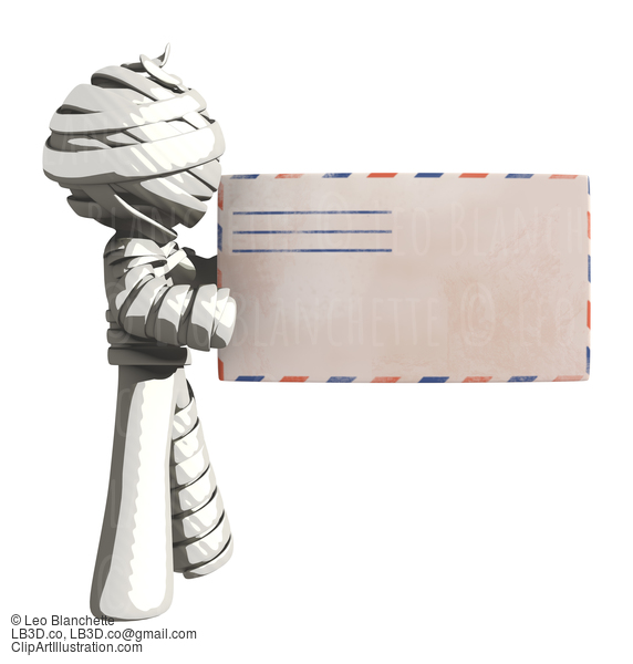 Mummy Or Personal Injury Concept Holding Large Envelope #16347