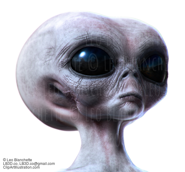 Grey Alien Concept Cg And Painting #40