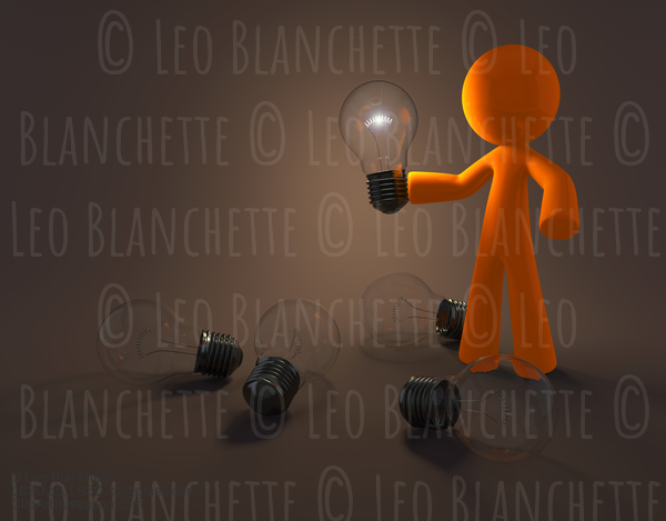 Orange Man Bright Idea #23160