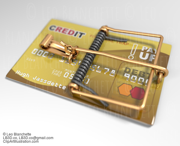 Credit Card Mouse Trap (Credit Trap) Concept Dof #23269