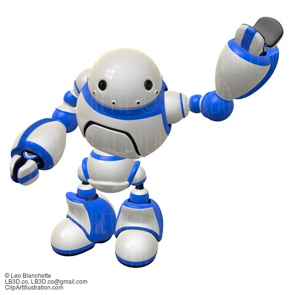 Software Security Concept Robot Waving Left Arm #23420