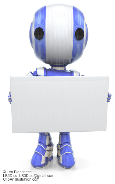 Robot Holding Sign #23447