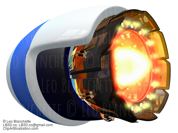 Sci Fi Jet Engine #23464