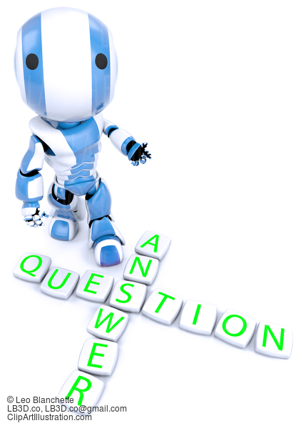 Blue Robot Crossword Puzzle Questions Answers #23492