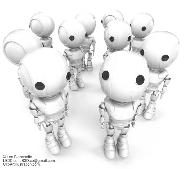 White Robot Group #23495