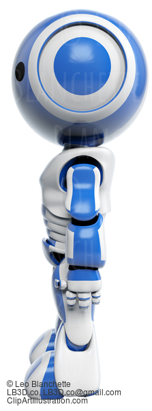 Blue Robot Standing Side #23498