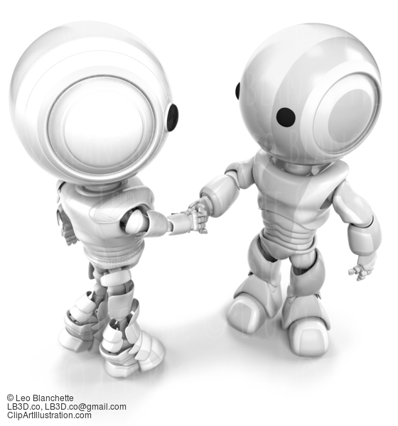 Robots Shaking Hands #23530