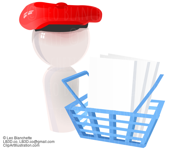 Artist Icon With Checkout Basket #23330