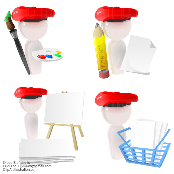 Artist Icons For Stock Illustrations #23331