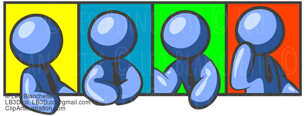 Blue Man Color Array #23846