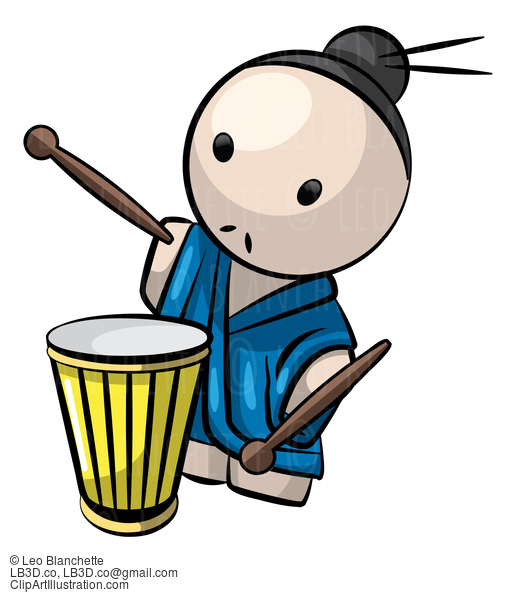 Japanese Drummer Man Traditional Culture #23711