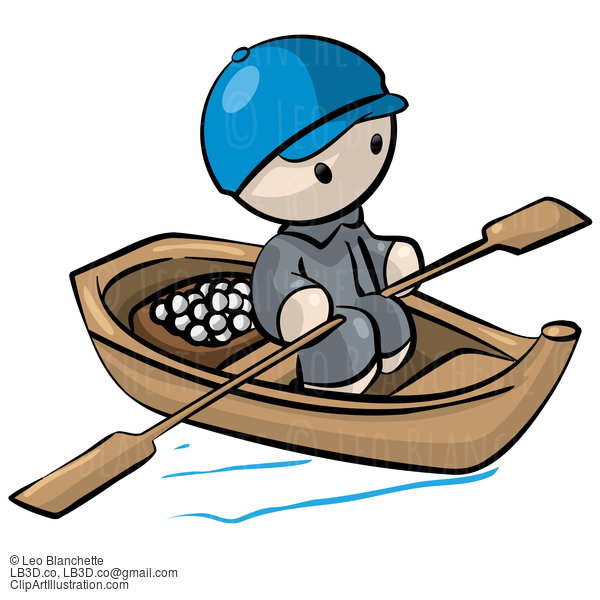 Little Man In Rowboat #23779