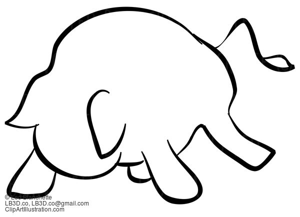 Line Drawing Of Bull #23782