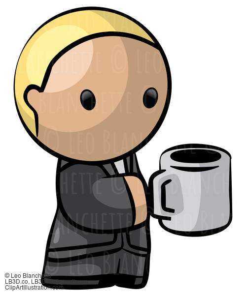 Business Man Holding Coffee #23804