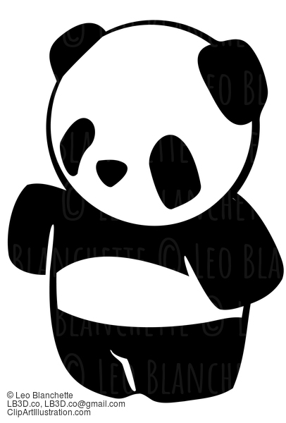 Panda Bear Mascot Vector Image. #23830