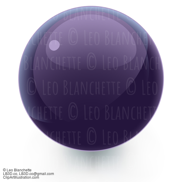 Purple Glossy Design Element #24382