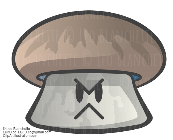 Cute Mushroom Character Mad #24385