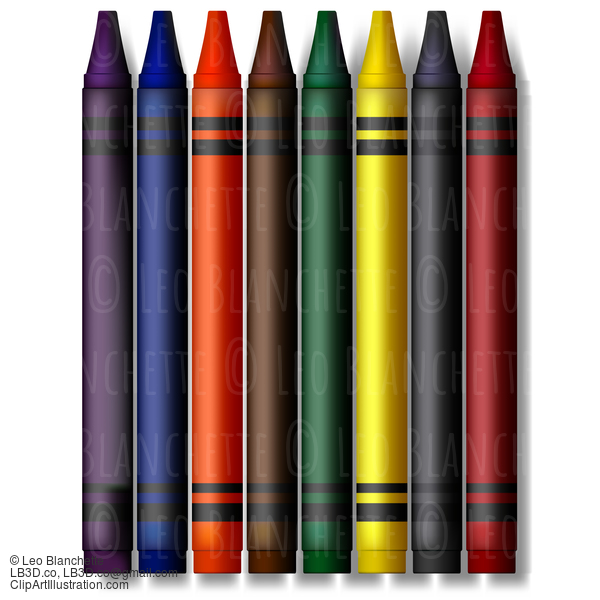 Set Of Crayons #24391