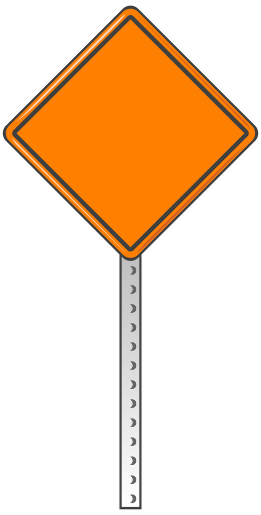 Traffic Sign Orange Color
