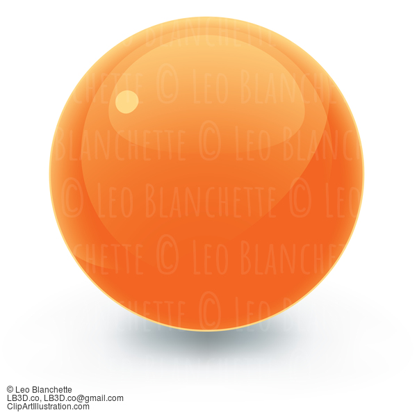 Pretty Orange Sphere #24489