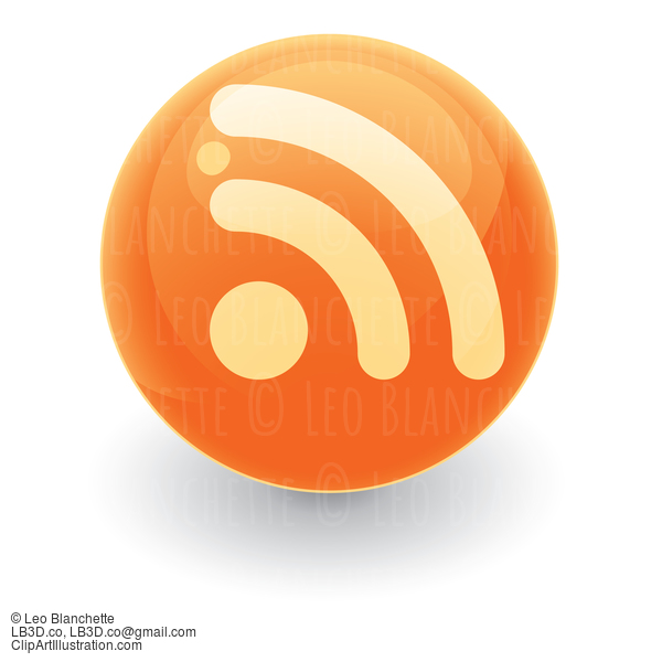 Glossy Rss Sphere Icon #24510