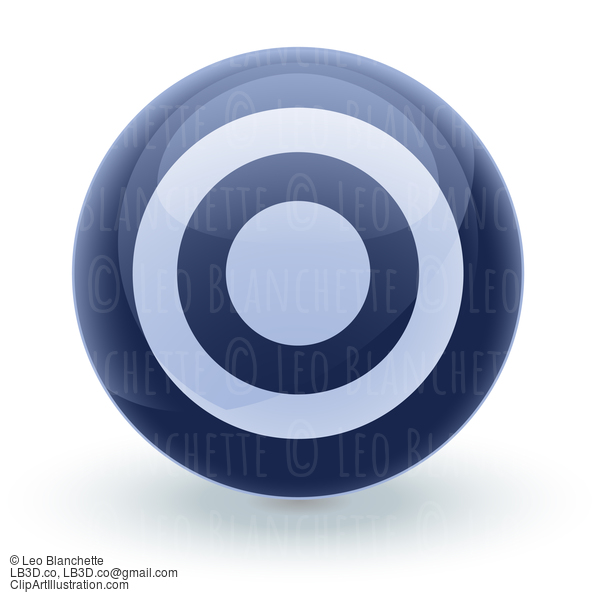 Glossy Blue Icon Target #24535