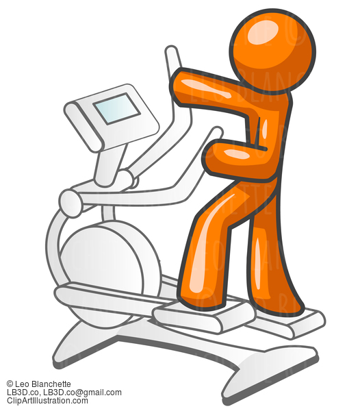 Orange Man Excersizing #23906