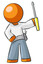 Orange Person with screwdriver