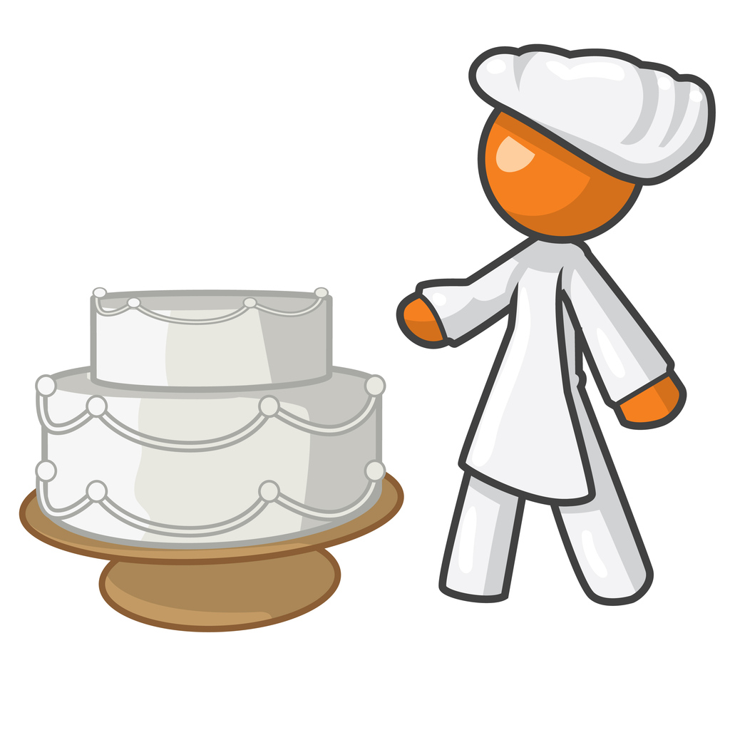Orange Person Cake Chef