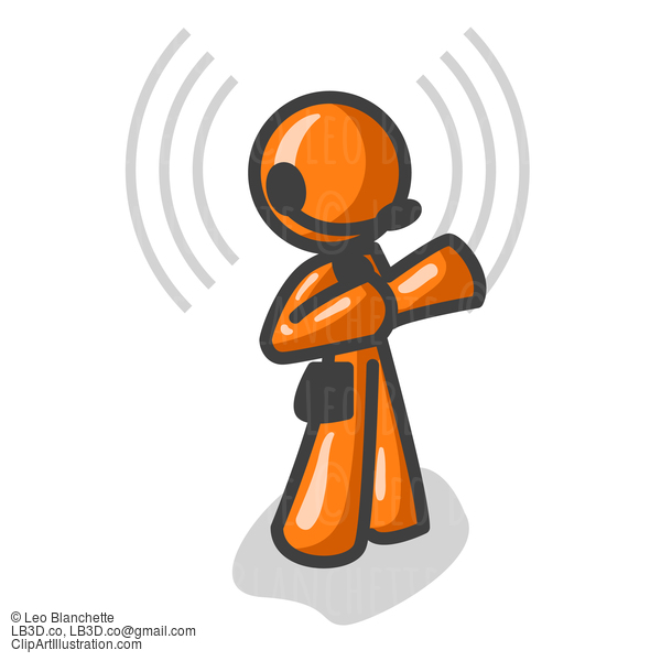 Orange Man Headset. #23958