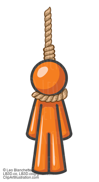 Orange Man Hanging #23968