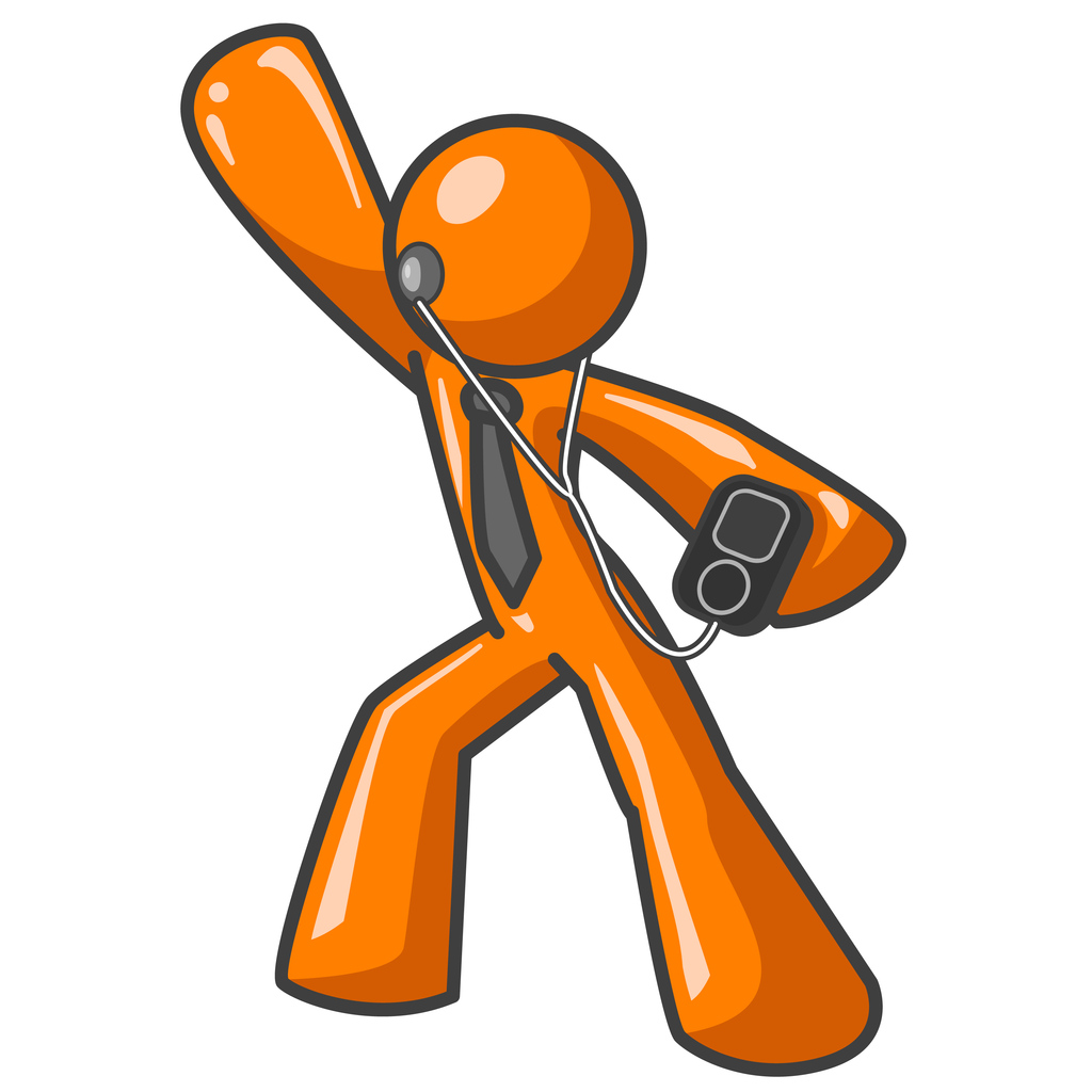 Orange Man MP3 Player
