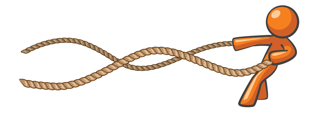 Orange Man Learning the Ropes