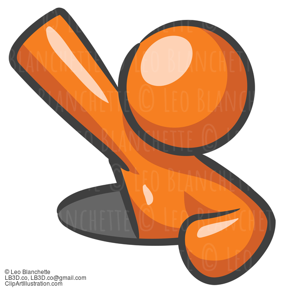 Design Mascot Waving From Hole #24033