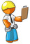 Orange Person Construction Supervisor